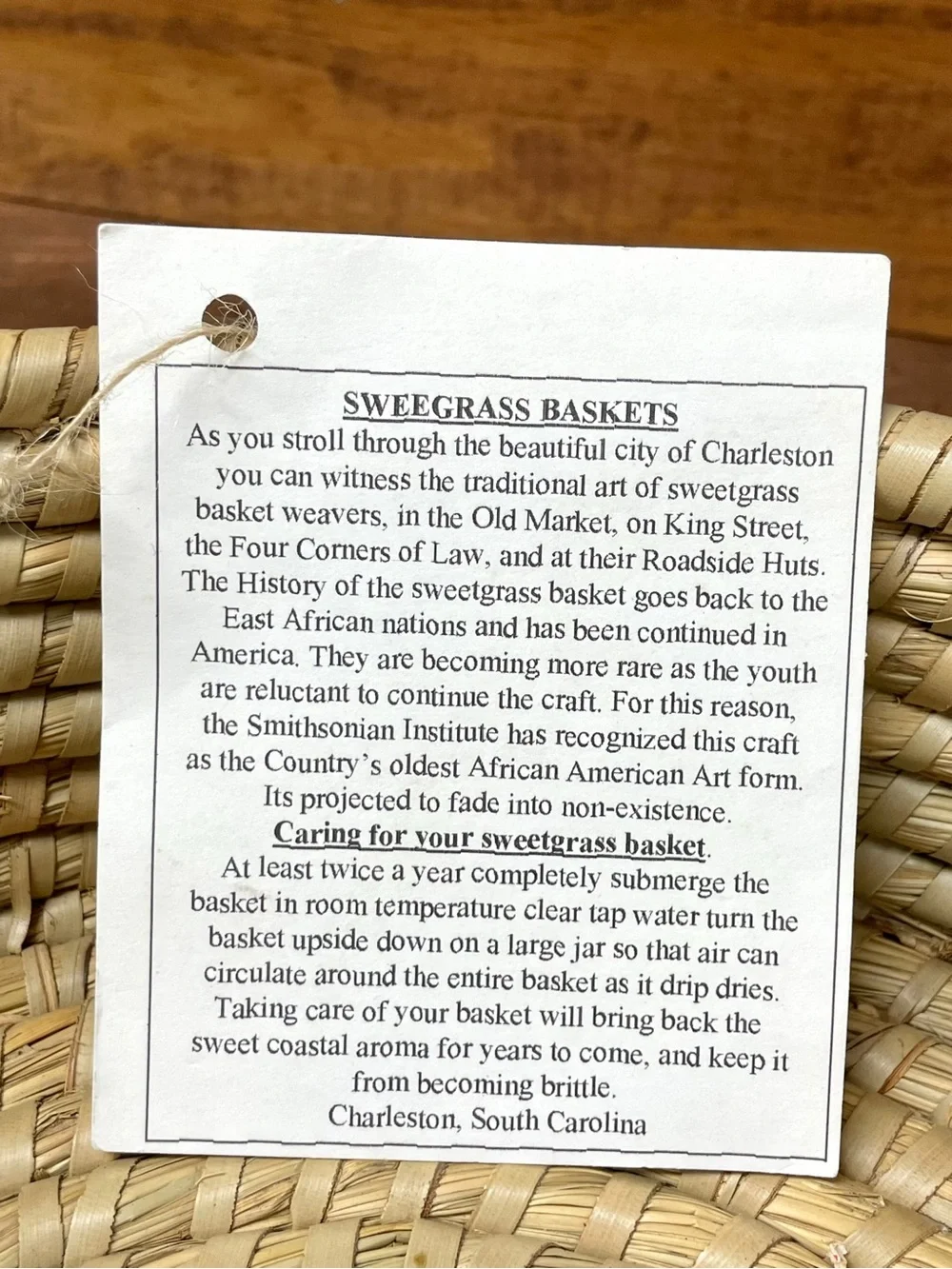 Vtg Handwoven Basket Bundle of 2 Sweetgrass Geometric Star Folk Art Boho Deco